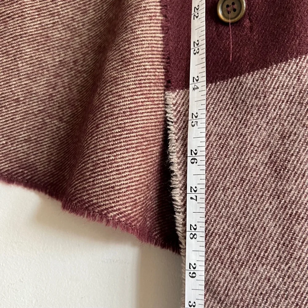Women's by harve benard Burgundy & Beige One Size Scarf